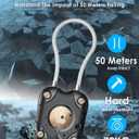 for Airtag (1st & 2nd Gen) Holder with Wire Cable 4 Pack, Secure Lock Airtag Keychain,IPX7 Waterproof,360Hard Protective Air Tag Case Holder for Key Chain,Key Ring,Car,Luggage