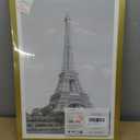 upsimples 12x18 Picture Frame, Display Pictures 11x17 with Mat or 12 x 18 Without, Wall Hanging Poster Frames, Gold, 1 Pack