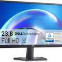 Dell 24 SE2425H Monitor - 23.8-Inch Full HD (1920x1080), VA Panel, 5ms Response Time, Tilt, Certified by TV Rheinland for 3-Star Eye Comfort - Black
