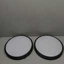 50W 5600lm Bright LED Ceiling Lights Matte Black, 16Inch Large Flush Mount Ceiling Light Fixture with 5 Color Temperatures, Dimmable Modern Kitchen Light Fixture Ceiling for Living Room Bedroom 2-Pack (16 inch, Matte Black-5CCT-2)