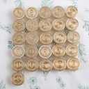 3 x YOLAKIS Initial R Wax Seal Stamp Olive Alphabet R Sealing Stamp and Eucalyptus Wax Stamp Brass Head Decorate Christmas Cards Envelope Gift Wrap Wedding Theme Party Invitation (R)