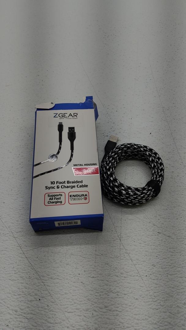 ZGear 10 Foot Braided Sync Change Cable For USB C
