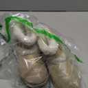 Cubufly Toddler Little Girls Boots Warm Winter Kids Ankle Fur Lined Snow Shoes Non-Slip (Brown), 13