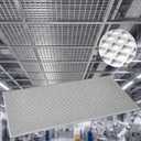 Tuanse 2 Pack Aluminum Return Air Grille, 2' x 4' Heavy Duty HVAC Egg Crate