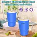 2 x Toddler Cups  9 oz Adorable Miniature Tumbler with Leak-Resistant Straw and Toddler-Friendly Handle, Encourages Hydration, Easy to Clean, Sippy cups for Toddlers 1-3BPA Free silicone (Ocean)
