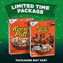 REESE'S PUFFS Breakfast Cereal, Chocolatey Peanut Butter Cereal, 11.5 oz (EXP 08/19/26)