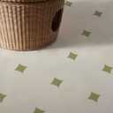 Alwayspon Peel and Stick Vinyl Floor Tiles 12"x12" 24Pcs, Self-Adhesive Flooring Sticker for Kithchen Bathroom Dinning Room Bedroom Home Decor DIY, Milk White&Sage Green (11.81inch/30CM x24Pcs)