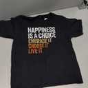 Positive Message Retro Happiness Vintage Motivational Quote T-Shirt Small