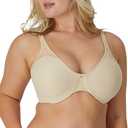Bali Women's Minimizer Bra, Passion for Comfort Full-Coverage Underwire Bra, Seamless Cups 34D