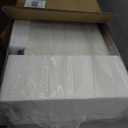 4 Tier Slim Bathroom Storage Cabinet, Narrow Organizer with Wheels and Toilet Paper Holder, Waterproof, No Assembly Required, Perfect for Small Spaces in Bathroom, Kitchen and Living Room (Cream White B)