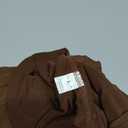 Ruched Sleeveless Dress, L, Brown 