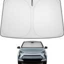 Proadsy 2025 Upgrade Windshield Sun Shade Custom Fit Chevy Bolt 2017-2024 2025 (NOT for Chevy Bolt EUV) 4-Layer Foldable Front Sunshade Protector Sun Visor Blocks UV Rays Keep Car Cooler