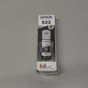 EPSON 522 EcoTank Ink Ultra-high Capacity Bottle Black (T522120-S) Works with EcoTank ET-2720, ET-2800, ET-2803, ET-2840, ET-4700, ET-4800, ET-4810, Black