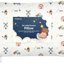 Toddler Pillow with Pillowcase - 13x18 My Little Dreamy Pillow, Organic Cotton Toddler Pillows for Sleeping, Kids Pillow, Travel Pillows, Mini Pillow, Nursery Pillow, Toddler Bed Pillow (Barn)