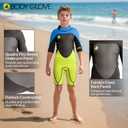 Body Glove Phoenix 2mm Kids Wetsuit for Boys Girls, Neoprene Back-Zip Short Sleeve Springsuit, Size (8-16), Keep Warm in Cold Water for Water Sports Swimming Surfing Snorkeling Diving