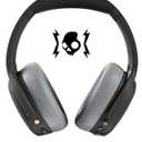 Skullcandy Crusher ANC 2 Wireless Over-Ear Bluetooth Headphones with Multi-Sensory Bass, Active Noise Cancelling, Up to 60 Hours Battery, Microphone for iPhone Android - Black/Asphalt