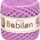 Cotton T-Shirt Yarn  35 mm Jersey Ribbon for Crochet, Knitting, Macrame, DIY Crafts  110 Yards  Fettuccini Zpagetti Style  Organic Cotton Thread - Arctic