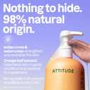 ATTITUDE Body Wash, EWG Verified Shower Gel, Dermatologically Tested, Plant and Mineral-Based, Vegan Personal Care Products, Orange Blossom & Eucalyptus, 32 Fl Oz