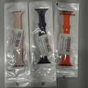3 x STG Sport Band Compatible with Apple Watch 38mm 40mm 42mm 44mm, Soft Silicone Slim Thin Narrow Replacement Strap Compatible for iWatch SE Series 6/5/4/3/2/1 (Orange, 42/44mm)