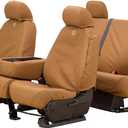 Covercraft Carhartt SeatSaver Custom Seat Covers | Fits 2003-2007 Silverado/Sierra & Suburban/Tahoe/Yukon/Yukon XL Models | 1st Row 40/20/40 Bench Seat, Duck Weave Brown