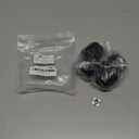 1-1/2 inch Plastic Furniture Legs, Round Tapered Table Legs Black Sofa Legs Replacement Legs with M8 Hanger Bolts for Couch Table Sofa, Pack of 4