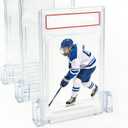 3-Pack Modular PSA Card Display Stand - Horizontal or Vertical Stackable Acrylic Holder for Sports Cards, Trading Cards, PSA Card Case Graded Card Display