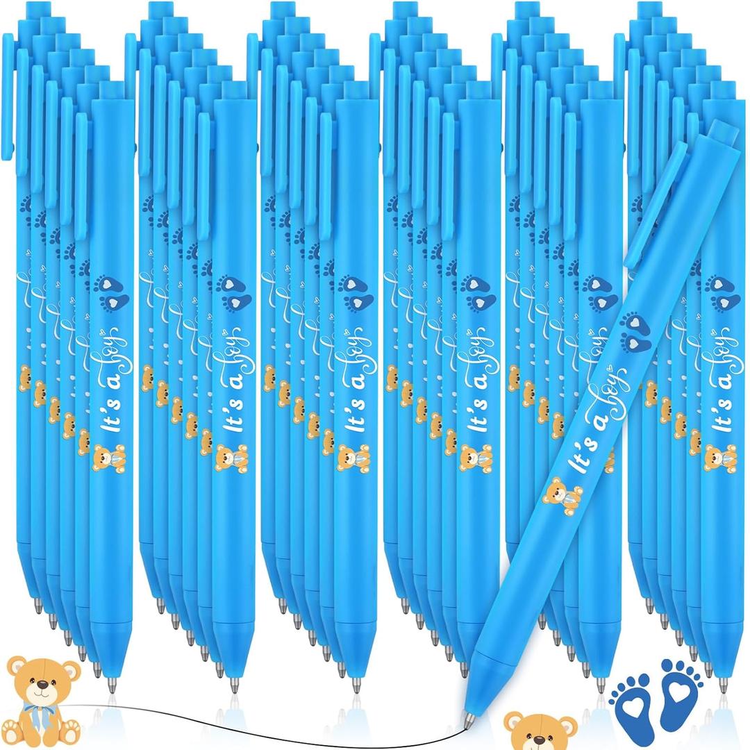 Ireer 36 Pcs bear Baby Shower Pens Gifts Bulk Party Favors for Guests Games Neutral Gender Reveal Favors Baby Shower Prizes Souvenirs Gift Bags Stuffer Supplies