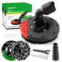 WORKEASE Grinding Dust Shroud for Angle Grinder 4.5-5 inch, 2 PCS 5 inch Diamond Cup Wheels & 360 Detachable Connector, Universal Surface Grinder Dust Shroud for Concrete, Cement, Marble, Granite