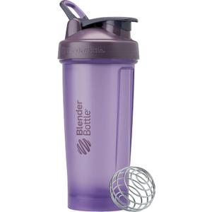 BlenderBottle Classic V2 Shaker Bottle Perfect for Protein Shakes and Pre Workout, 28oz, Full Color Purple
