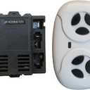 JR1625RX-12V 2.4G Remote Control and Receiver, for Kids Ride On Toys, 12V Control Box Motherboard Accessories Ride On Car Replacement Parts