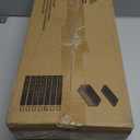 QEEIG Bathroom Shelves Over Toilet - Wall Mounted Floating Shelves Toilet Paper Storage Small Farmhouse Decor Shelf 16 inch Set of 2, Black (019-B2)