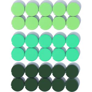 Fridge Magnets, 30 PCS Strong Magnets for Whiteboard, Heavy Duty Cute Mini Round Magnets for Fridge, Locker, Classroom, Office (Green)