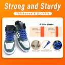 5 x VSUDO Double Layer Shoe Laces for Sneakers,5/16" Flat Shoelaces Compatible with Converse, Vans, and Air Force - 2 Pairs