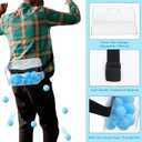 Vinsot 3 Sets Baby Shower Games Bridal Funniest Baby Shower Play, Interactive Shaking Balls for Boy or Girl, Table Tennis Twerk Game (Blue)