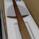 Guitar Stand, Acoustic Guitar Stand Floor, Black Walnut Wood Guitar Stand, Single Guitar Holder Stand for Electric Guitar, Banjo, Mandolin, Hanging Guitar Stands for Home Decor Studio Display