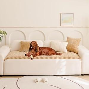 Sofa Cover Fuzzy Couch Cover for Pet, Couch Covers for Dogs Washable Non-Slip Sofa Slipcover Cushion Protector Pets Friendly Mat Bed (27.6" x 70.9")