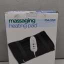 Conair Comfort Vibrating Heating Pad for Back Pain Relief, Heating Pad for Neck and Shoulder, Large Size 12 inch x 23.5 inch, 3 Heat Settings w/ Auto Off, Black