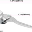 7/8" 22mm Right Brake Master Cylinder for GY6 50cc 110cc 125cc 150cc 250cc Taotao Sunl Roketa Kazuma Baja Scooter Moped ATV 4 Wheeler Dirt Pit Bike-Silver