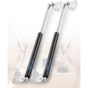 ARANA Gas Struts 17 inch 150LB Gas Shocks Spring, 17" 667N Gas Props Lift Support with Mounting Bracket for Heavy Duty Lid RV Bed Hatch Trap Door Box Lid Murphy Bed Tonneau Cover, 2 pcs (Fit 135-165lb)