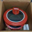 Cool Touch Rice Cooker with Glass Lid, Food Steamer, Slow Cooker, Multicooker with 11 Preset Functions, Steam Tray, Measuring Cup, Rice Spatula, 20 Cups (Cooked) (Red)