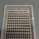 Brown Lash Clusters Kit Wispy Eyelash Extensions Kit Fairy Dark Brown Individual Lashes with Lash Bond and Seal 8-16MM C-Curly Clean Girl Beauty Natural Cluster Lashes (144Pcs, Brown Lash Glue)