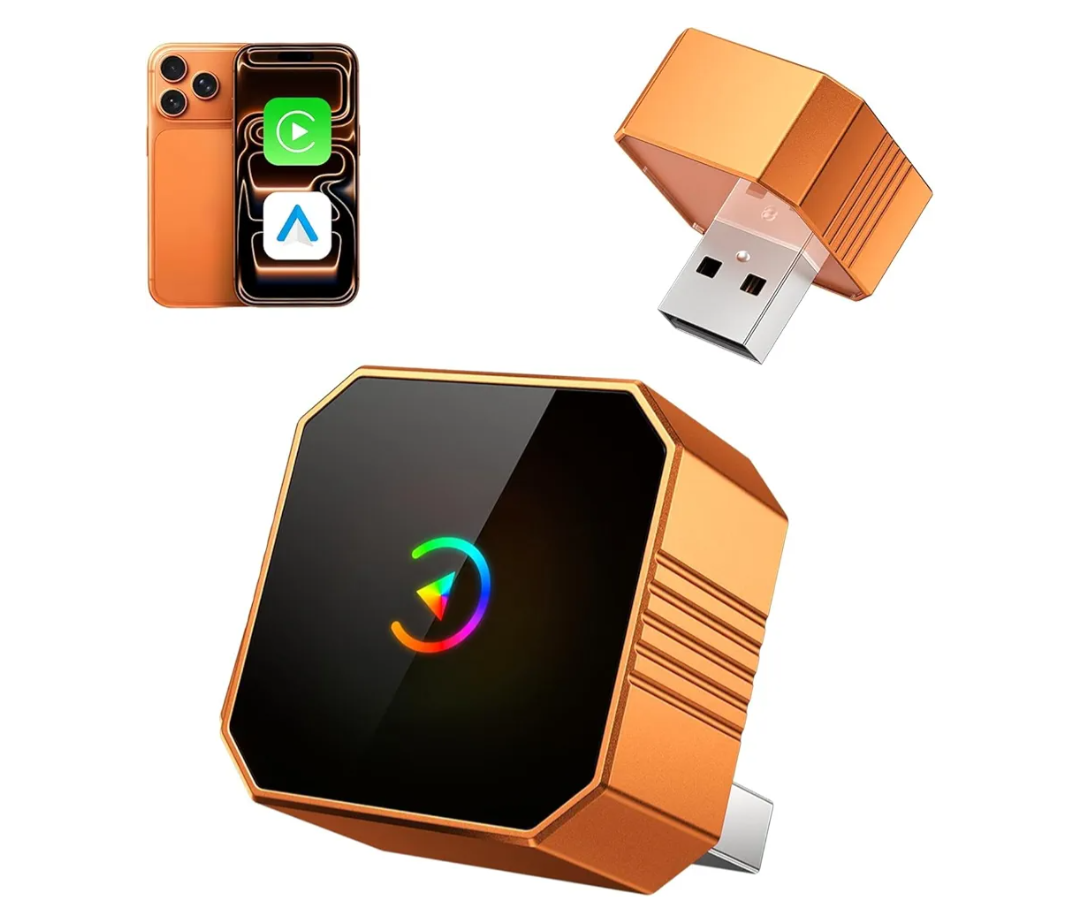 2026 Wireless CarPlay Adapter, 2in1 Mini CarPlay Wired to Wireless with Fast Stable Connection, Plug and Play, Zero Delay Car Play for iPhone iOS 10+, Android 11+Marine Autopilots