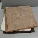 MIULEE Pack of 4 Brown Couch Throw Pillow Covers 18x18 Inch Soft Decorative Chenille Pillows Farmhouse Accent Cushions for Boho Home Decor Spring Sofa Bedroom Living Room