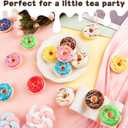 Rainbow Donut Stress Ball Artificial Donuts Stress Relief Ball Foam Mini Donut for Donut Party Favors Birthday Party Shop Decoration 8 Colors 16pcs