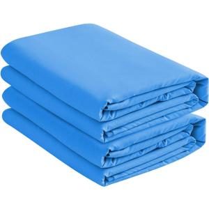 Basic Choice 2-Pack Deep Pocket Bed Fitted Sheet/Bottom Sheet, Standard 100 by Oeko-Tex - King, Blue