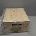 Spiareal Wooden Storage Box 15 x 12 x 7 Inches Pine Wood Decorative Crate Box with Hand Holes and Lid Plain Unpainted Wooden Storage Bins for Home Decor Wine Tool Kitchen Arts Crafts