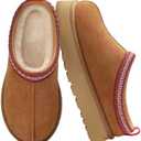 Women's Slippers Platform Mini Boots Short Ankle Boot Fur Fleece Lined House slippers Anti-Slip Boot For Outdoor, 11