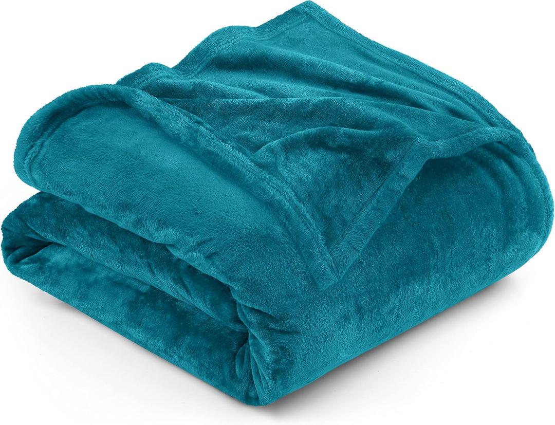 Utopia Bedding Fleece Blanket Full Size Turquoise 300GSM Luxury Fuzzy Soft Anti-Static Microfiber Bed Blanket (90x84 Inch)