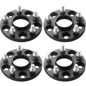 GAsupply 15mm 5x114.3mm Wheel Spacers, 5 Lug Forged Hubcentric 5x4.5 Wheel Spacers 64.1mm Hub Bore with 12x1.5 Studs, Fit for Civic CR-V Element Acura CL ILX RSX TLX TSX MDX (4pcs) (15mm, 64.1mm Bore)