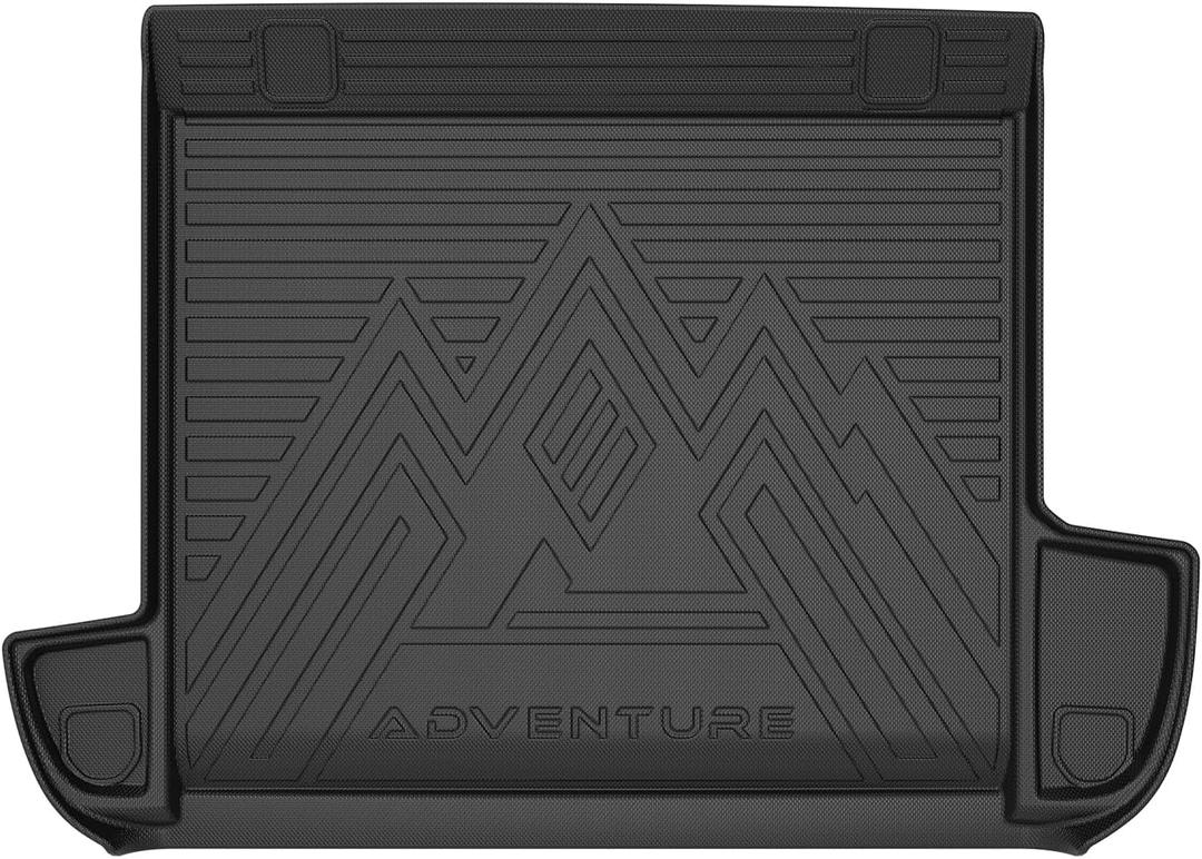Mixsuper Cargo Liner for Toyota 4Runner 2010-2024 5 Seater (No 3rd Seat or No Sliding Cargo Deck), Trunk Mat for 4Runner Accessories Cargo Mat Rear Trunk Liner Black